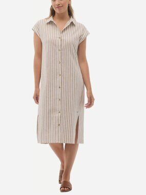 FIG - Kelly Linen Blend Summer Dress - Size S - BNWT